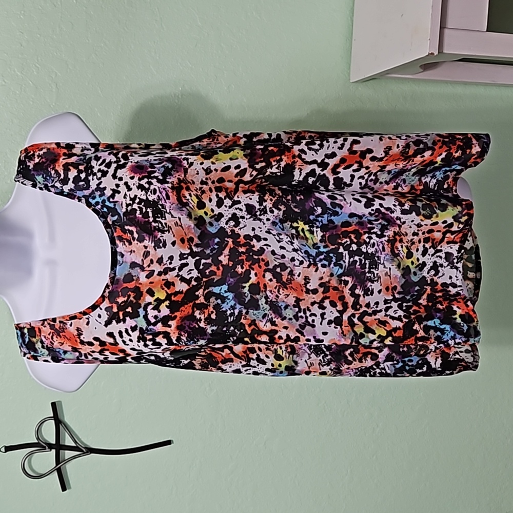 🐞ULTRA TEEZE colorful sheer tank top